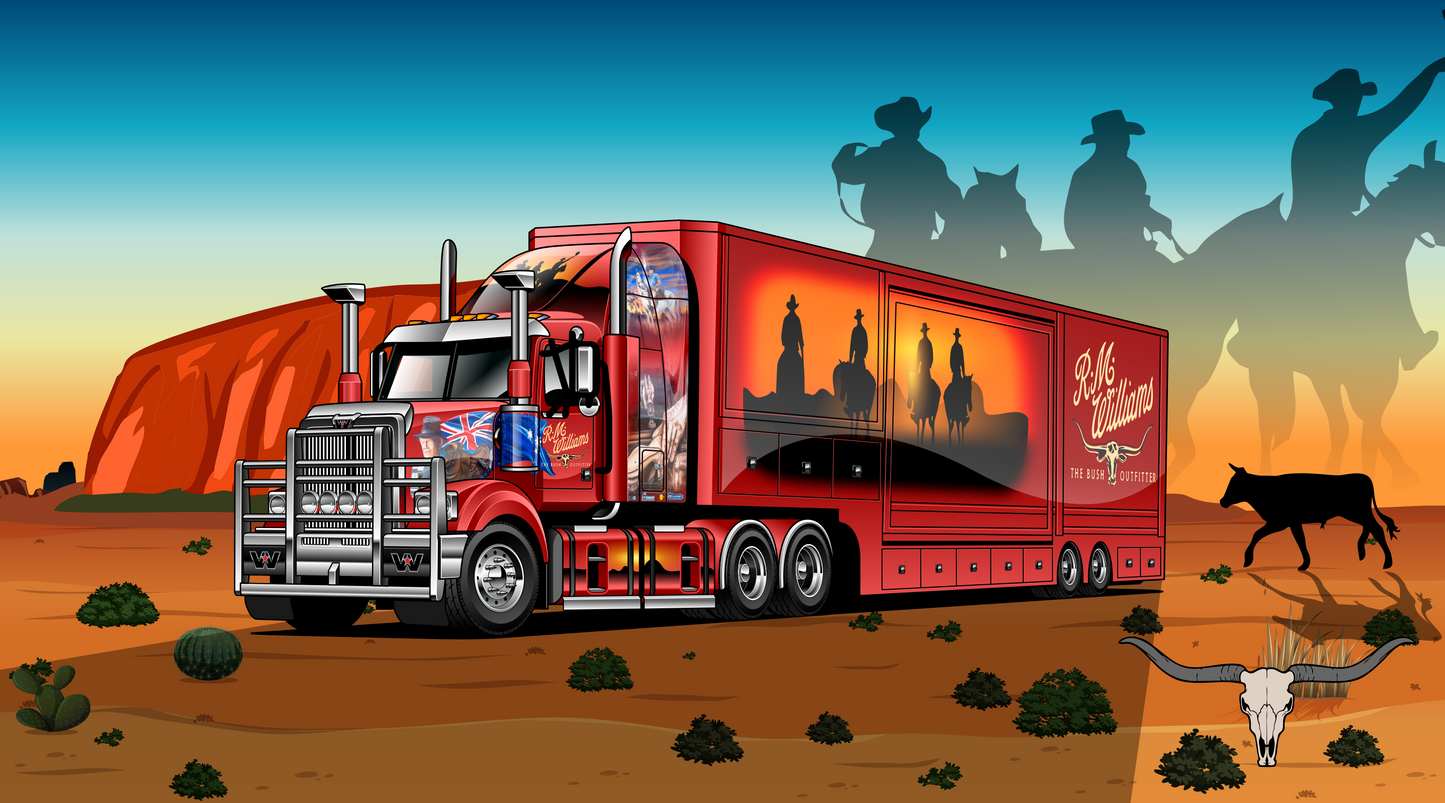 Outback Haulin' Poster
